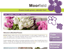 Tablet Screenshot of moorfieldflowers.com